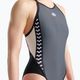 Costum de înot dintr-o bucată pentru femei arena Icons Fast Back Panel szary 005043/551 9