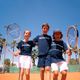 Tricou de tenis pentru copii Tecnifibre Team Cotton Tee marine 3