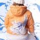 Jachetă de snowboard pentru femei ROXY Chloe Kim Puffy mock portocaliu 8