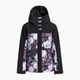 Jachetă de snowboard pentru femei ROXY Galaxy Galaxy negru adevărat floare neclară floare 10