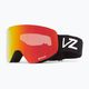 Ochelari de snowboard VonZipper Encore negru satinat/strălucitor de foc cromat pentru snowboard 5