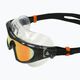 Mască de înot Aquasphere Vista Pro gri închis/negru/portocaliu oglindă din titan MS5041201LMO 10
