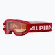 Ochelari de schi pentru copii Alpina Piney red matt/orange 6