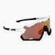 Ochelari de protecție pentru bicicletă UVEX Sportstyle 228 alb negru/roșu oglindă 53/2/067/8206