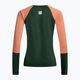 Tricou de ciclism pentru femei Maloja DiamondM LS verde-portocaliu 35196 2