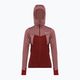 Salewa Puez Puez Hybrid PL FZ Hoody bluză cu glugă pentru femei roșu 00-0000027389