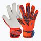 Mănuși de portar pentru copii Reusch Attrakt Solid Finger Support Junior hyper orng/elec albastru pentru copii