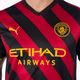 Tricou de fotbal pentru bărbați Puma Mcfc Away Jersey Replica negru și roșu 765722 4