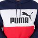 Hanorac Puma Ess+ Colorblock pentru bărbați  albastru marin și roșu 4