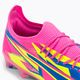 Cizme de fotbal pentru bărbați PUMA Ultra Ultimate Energy FG/AG roz luminos/albastru ultra/galben alertă 8