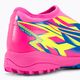 PUMA Match Ll Energy TT + Mid Jr cizme de fotbal pentru copii roz luminos/albastru ultra/galben alert 9