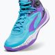 Pantofi de baschet pentru bărbați PUMA Playmaker Pro Mid purpuriu glimmer/bright aqua/strong gray/white 10