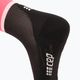 Șosete compresive de alergat pentru femei CEP 4.0 Mid Cut pink/black 4