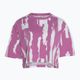 Tricou pentru femei adidas Thebe Magugu Allover Print Crop Tee semi pulse lilac/white