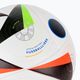 Minge de fotbal adidas Fussballliebe Competition Euro 2024 white/black/glow blue mărime 4 3