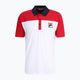 Tricou polo pentru bărbați FILA Lianshan Blocked bright white-true red 5