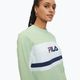 Bluză pentru femei FILA Lishui smoke green/bright white 4