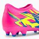 PUMA Ultra Match Ll Energy FG/AG Jr ghete de fotbal pentru copii roz luminos/albastru ultra/albastru/galben alertă 9
