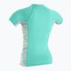 O'Neill Cămașă de înot pentru femei cu imprimeu lateral Rash Guard Turquoise 5405S 2