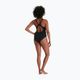 Speedo Placement Muscleback costum de baie o singură piesă pentru femei negru 68-08694 8