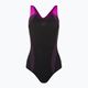 Speedo Placement Laneback costum de baie dintr-o bucată pentru femei negru și roz 11389C733