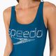 Costum de baie Speedo Logo Deep U-Back pentru femei, o singură bucată, albastru 68-12369G711 8