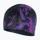 Speedo Long Hair șapcă de înot cu imprimeu negru și violet 68-11306 4