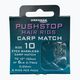 Drennan Pushstop H'Rig H'Rig Carp Match metodă de lider cu stopper, cârlig fără barbă + linie 8 buc. clar HNQCMA014