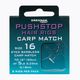 Pushstop H'rig Carp Metodă de lider cu stopper cârlig fără barbă + linie 8 buc. clar HNQCMA016