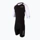 Combinezon de triathlon pentru bărbați ZONE3 Lava Long Distance Full Zip Aero Suit black/white/red