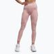 Jambiere de antrenament pentru femei Gymshark Flawless Shine Seamless roz/alb