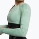 Gymshark Vision Crop Top pentru femei cu mânecă lungă de antrenament verde/negru 4
