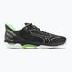Pantofi de tenis pentru bărbați Mizuno Wave Exceed Tour 5 CC negru / argintiu / verde techno 2