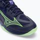 Pantofi de volei pentru bărbați Mizuno Thunder Blade Z evening blue / tech green / lolite 9