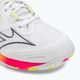 Pantofi de badminton pentru bărbați Mizuno Wave Claw Neo 2 alb / lunar rock / high vis pink 8