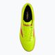 Încălțăminte de fotbal pentru bărbați Mizuno Morelia Sala Elite IN safety yellow/fiery coral 2/galaxy silver 7