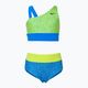 Costum de baie din două piese pentru copii Nike Water Dots Asymmetrical albastru NESSC725-458