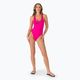 Costum de baie dintr-o singură piesă pentru femei Nike Logo Tape Crossback roz NESSC262-672 2