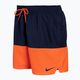 Pantaloni scurți de baie Nike Split 5" Volley pentru bărbați, albastru marin și portocaliu NESSB451-822 2