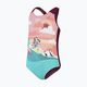 Speedo Costum de baie pentru copii cu imprimeu digital albastru și roz 8-0797015159 3