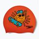 Șapcă de înot pentru copii Speedo Junior Printed Silicone portocalie/galbenă pentru copii 2