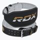 Centură pentru ridicarea greutăților RDX Belt 6" Leather black/gold 7