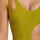 Costum de baie o piesă pentru femei Nike Block Texture auriu NESSD288-314 6
