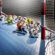 Minge de fotbal SELECT Futsal Light DB v22 white/green mărime 4 4