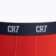 Boxeri bărbătești CR7 Basic Trunk 3 pary grey melange/red/navy 7