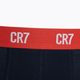 Boxeri bărbătești CR7 Basic Trunk 3 pary grey melange/red/navy 10