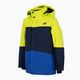 Jachetă de schi pentru copii 4F verde-albastru HJZ22-JKUMN004 3