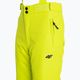 Pantaloni de schi pentru copii 4F galben HJZ22-JSPMN001 5