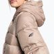 Jachetă în puf pentru femei 4F bej H4Z22-KUDP018 7