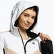 Jachetă de schi pentru femei 4F alb  bej și negru H4Z22-KUDN008 4